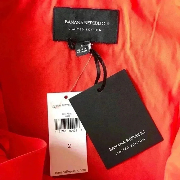 Banana Republic Dress Back Bow Floral Dress Sz 2 - Picture 6 of 7